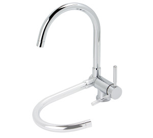 Grifo de cocina monomando abatible cartucho 35 apertura en frío TAU Cromado